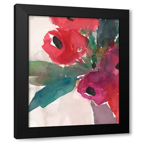 Behind the Meaning of Tulips I Black Modern Wood Framed Art Print with Double Matting by Dixon, Samuel