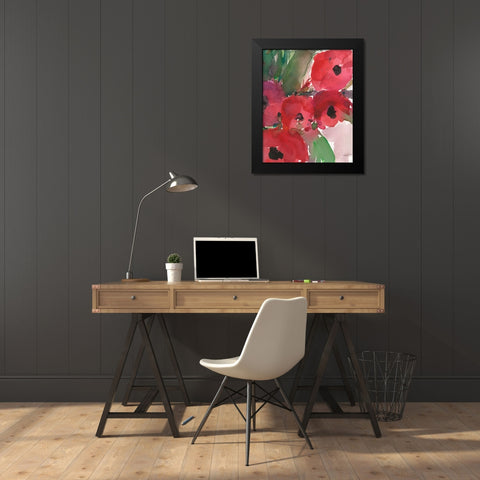 Behind the Meaning of Tulips II Black Modern Wood Framed Art Print by Dixon, Samuel