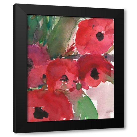 Behind the Meaning of Tulips II Black Modern Wood Framed Art Print with Double Matting by Dixon, Samuel