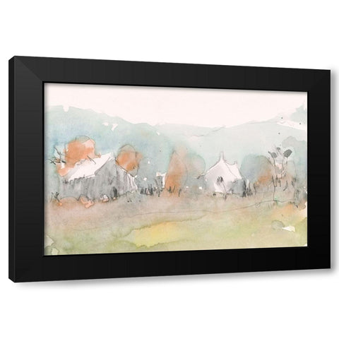 Along the Open Terrain  I Black Modern Wood Framed Art Print by Dixon, Samuel