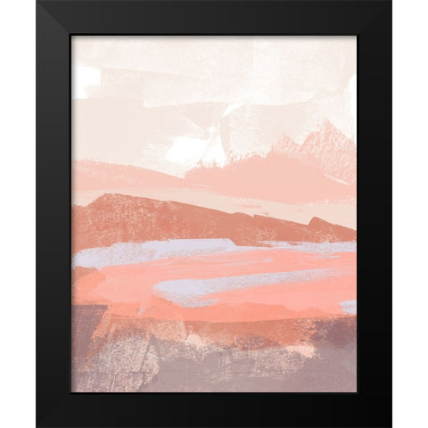 Paper Desert II Black Modern Wood Framed Art Print by Green, Jacob