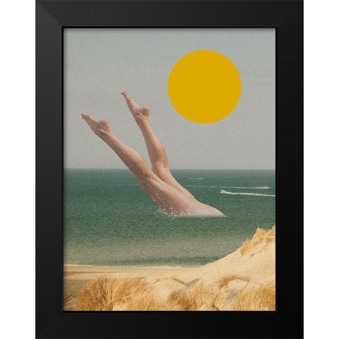 Retro Dreamscape III Black Modern Wood Framed Art Print by Barnes, Victoria