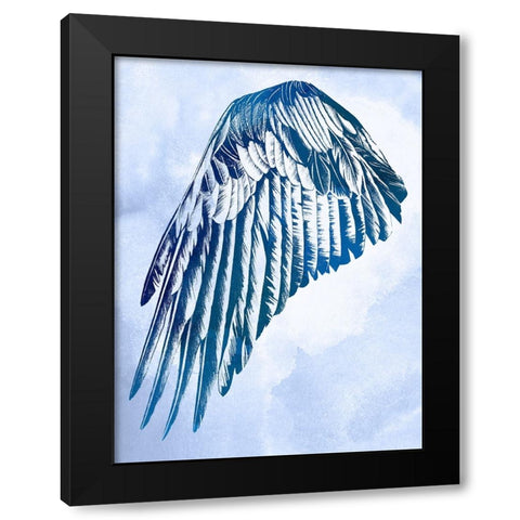Wings in the Clouds I Black Modern Wood Framed Art Print by Vision Studio