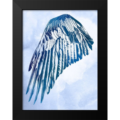 Wings in the Clouds I Black Modern Wood Framed Art Print by Vision Studio
