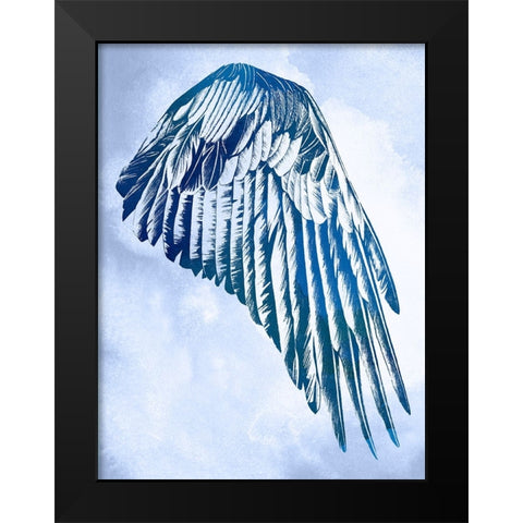 Wings in the Clouds II Black Modern Wood Framed Art Print by Vision Studio