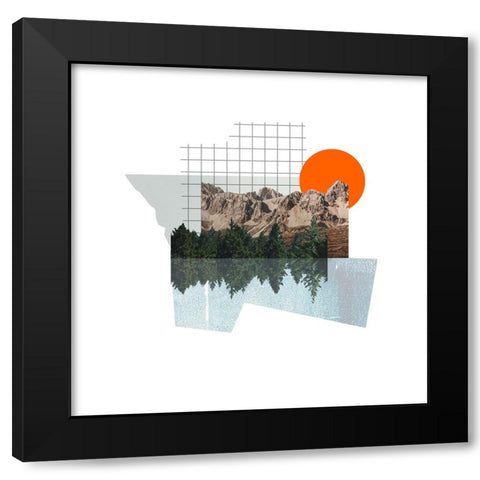 Get Away I Black Modern Wood Framed Art Print with Double Matting by Wang, Melissa