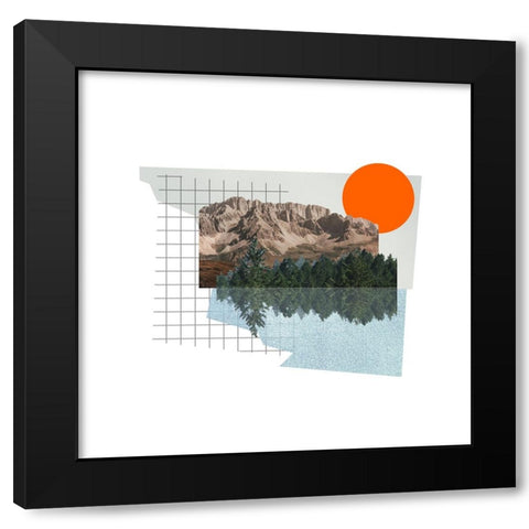 Get Away III Black Modern Wood Framed Art Print with Double Matting by Wang, Melissa