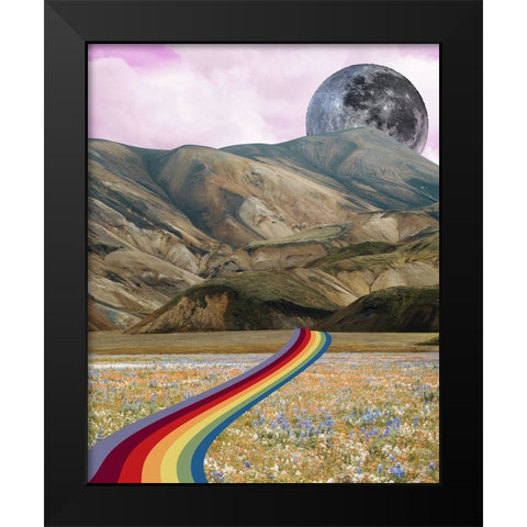 Rainbow Field I Black Modern Wood Framed Art Print by Wang, Melissa