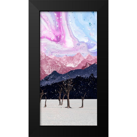 Violet Valleys I Black Modern Wood Framed Art Print by Wang, Melissa