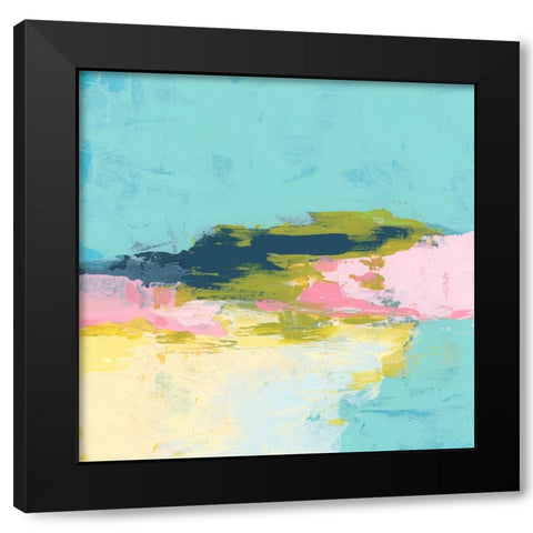 Sand And Surf Sketch II Black Modern Wood Framed Art Print with Double Matting by Vess, June Erica