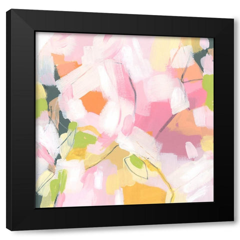 Citrus Prism IV Black Modern Wood Framed Art Print by Vess, June Erica
