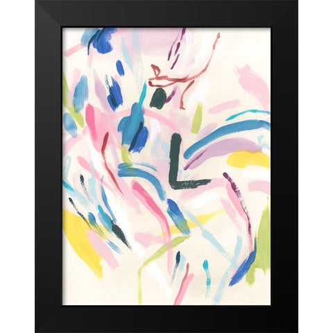 Petit Allegro I Black Modern Wood Framed Art Print by Vess, June Erica