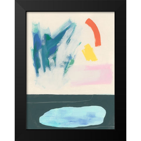 Meridian I Black Modern Wood Framed Art Print by Vess, June Erica