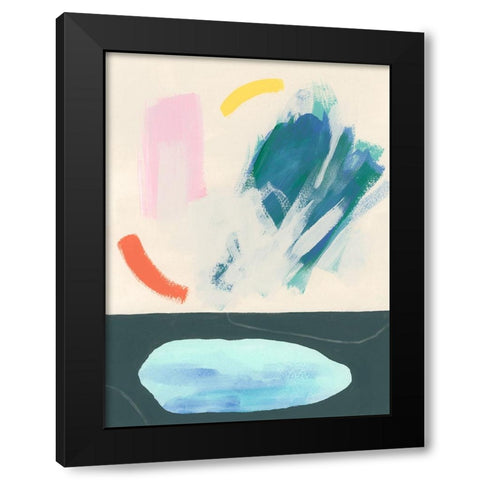 Meridian II Black Modern Wood Framed Art Print by Vess, June Erica