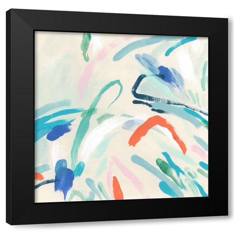 Spatial Interaction II Black Modern Wood Framed Art Print with Double Matting by Vess, June Erica