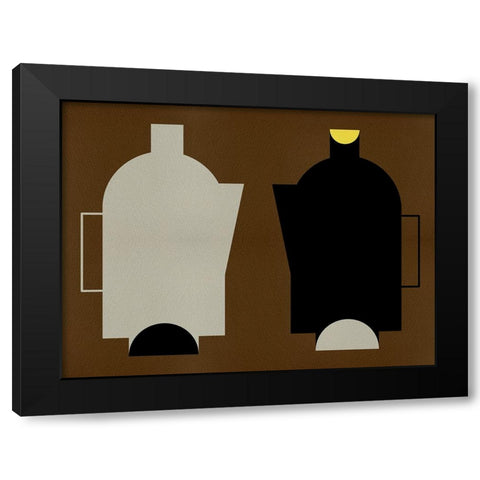 Shadow Vessle II Black Modern Wood Framed Art Print with Double Matting by Wang, Melissa