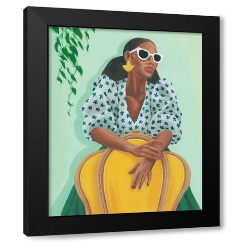 Brunch Date I Black Modern Wood Framed Art Print by Popp, Grace