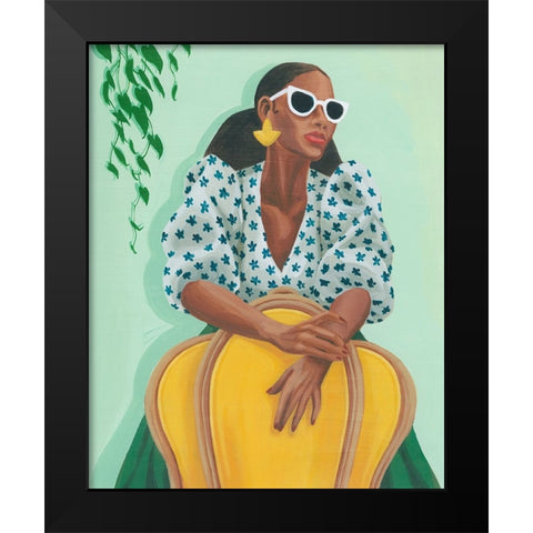 Brunch Date I Black Modern Wood Framed Art Print by Popp, Grace