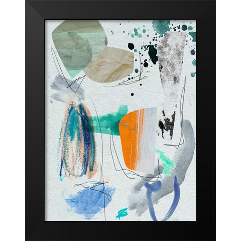 Ocean Surface I Black Modern Wood Framed Art Print by Wang, Melissa