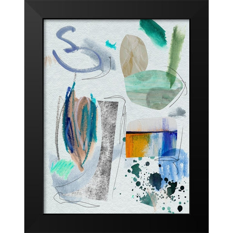 Ocean Surface IV Black Modern Wood Framed Art Print by Wang, Melissa