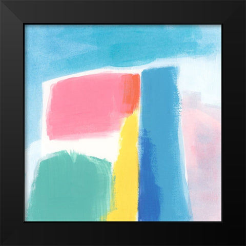 Pivot Palette I Black Modern Wood Framed Art Print by Vess, June Erica