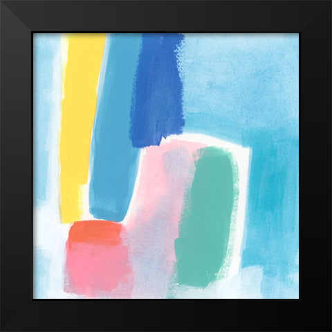 Pivot Palette II Black Modern Wood Framed Art Print by Vess, June Erica