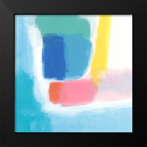 Pivot Palette III Black Modern Wood Framed Art Print by Vess, June Erica