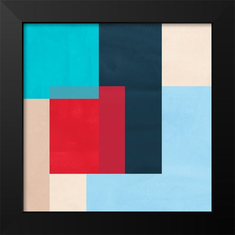 Red Light I Black Modern Wood Framed Art Print by Vess, June Erica