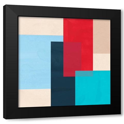 Red Light II Black Modern Wood Framed Art Print by Vess, June Erica