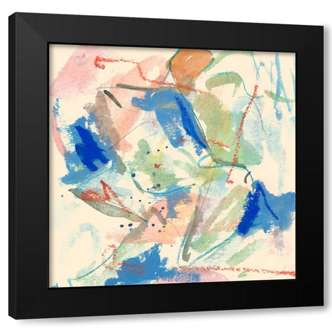 Mountain And Sea Study V Black Modern Wood Framed Art Print with Double Matting by Wang, Melissa