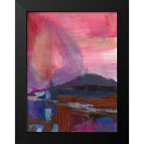 Carmine Skies  III Black Modern Wood Framed Art Print by Quin, Marabeth