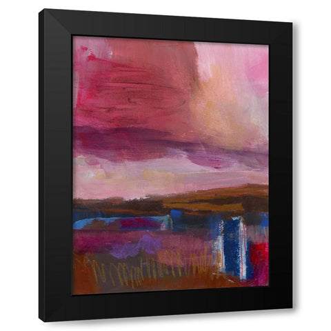 Carmine Skies  IV Black Modern Wood Framed Art Print by Quin, Marabeth