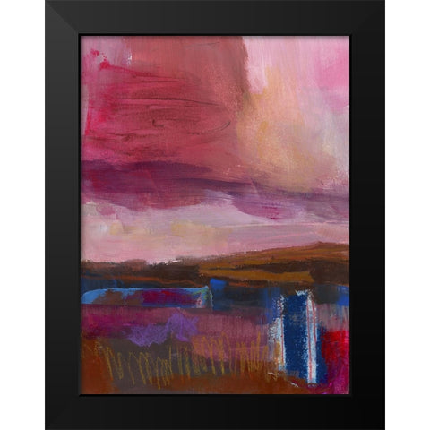 Carmine Skies  IV Black Modern Wood Framed Art Print by Quin, Marabeth