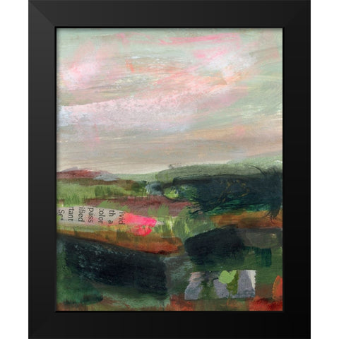 Open Roads II Black Modern Wood Framed Art Print by Quin, Marabeth