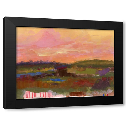 The Western Sky I Black Modern Wood Framed Art Print with Double Matting by Quin, Marabeth