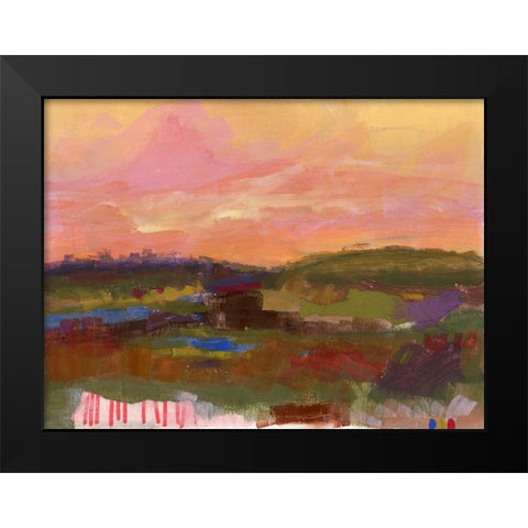 The Western Sky I Black Modern Wood Framed Art Print by Quin, Marabeth
