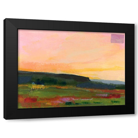 The Western Sky II Black Modern Wood Framed Art Print with Double Matting by Quin, Marabeth