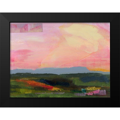 The Western Sky III Black Modern Wood Framed Art Print by Quin, Marabeth
