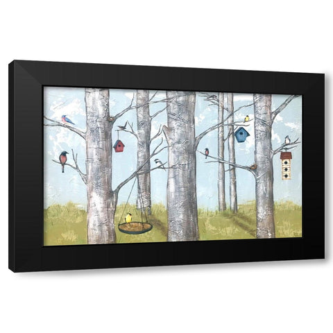 The Hood Black Modern Wood Framed Art Print by Reynolds, Jade