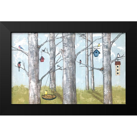 The Hood Black Modern Wood Framed Art Print by Reynolds, Jade