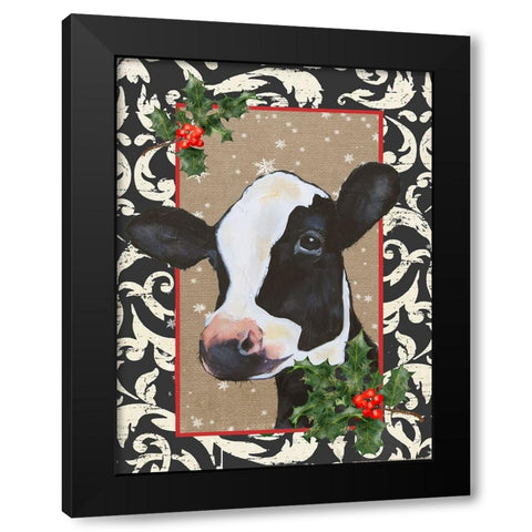 County Christmas Farm I Black Modern Wood Framed Art Print by Reynolds, Jade