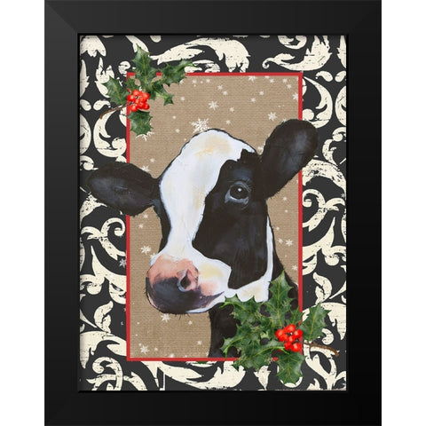 County Christmas Farm I Black Modern Wood Framed Art Print by Reynolds, Jade