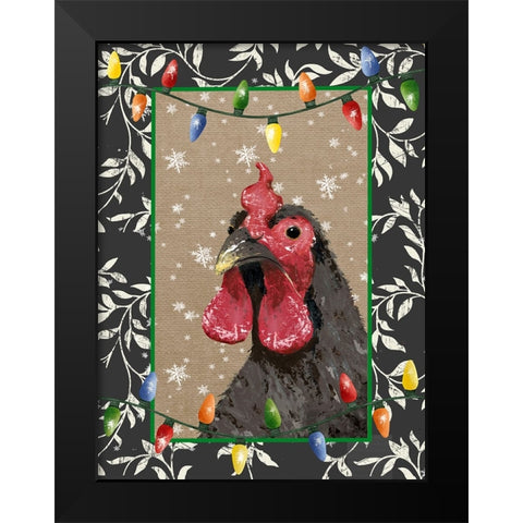 County Christmas Farm IV Black Modern Wood Framed Art Print by Reynolds, Jade