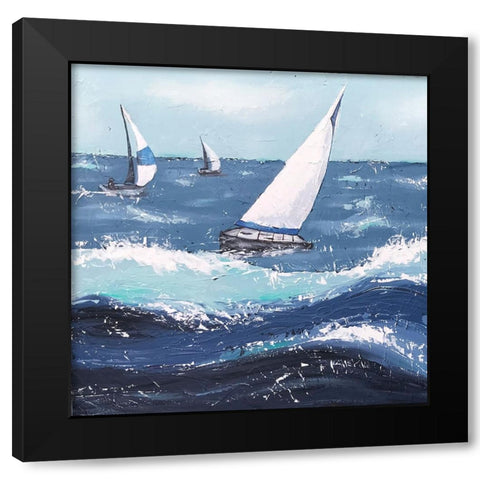 Final Sailing  I Black Modern Wood Framed Art Print by Reynolds, Jade