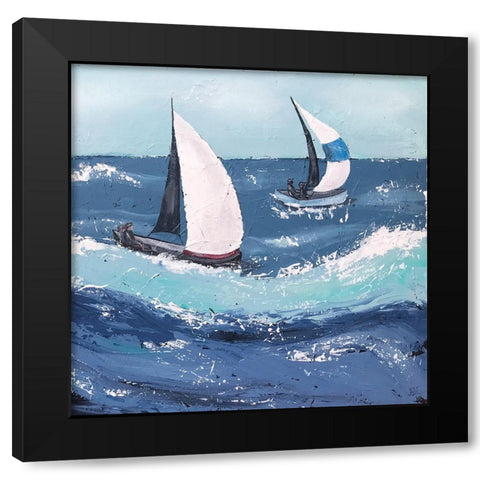 Final Sailing  II Black Modern Wood Framed Art Print with Double Matting by Reynolds, Jade
