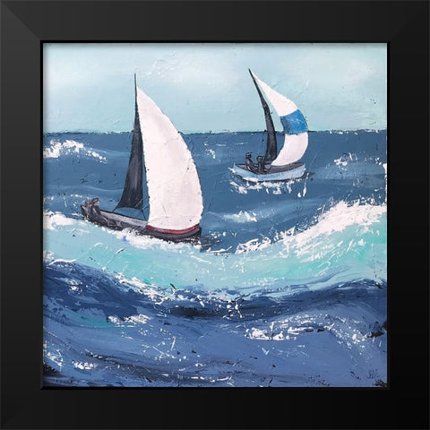 Final Sailing  II Black Modern Wood Framed Art Print by Reynolds, Jade