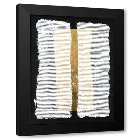 White Pillars I Black Modern Wood Framed Art Print with Double Matting by Willett, Michael