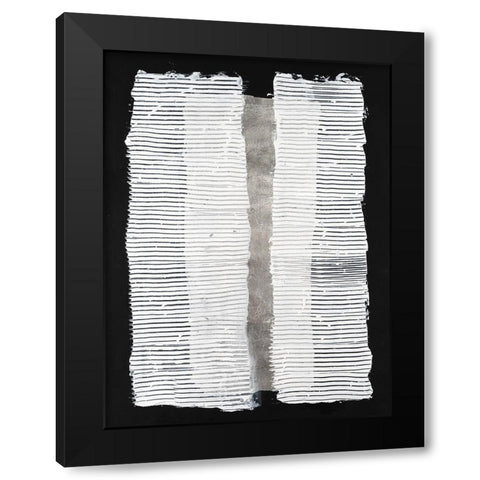 White Pillars II Black Modern Wood Framed Art Print with Double Matting by Willett, Michael
