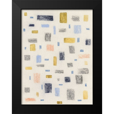 Free Blocks II Black Modern Wood Framed Art Print by Lam, Vanna