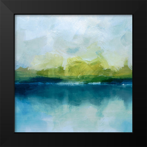 Reflected Lake Horizon I Black Modern Wood Framed Art Print by Barnes, Victoria